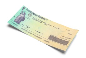 Cheque de reembolso de impuestos en Estados Unidos